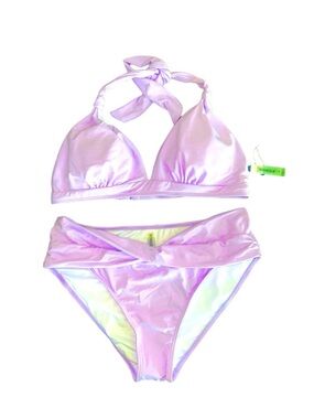 Yonique Lavender 2 pc bikini medium swim suit
